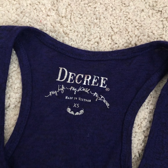 Purple Black Gradient Knit Tank Top Size XS - Picture 3 of 4